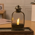 thumbnail image 1 of Christmas Indoor Outdoor Decorations Lights Flat Style LED Electronic Lantern Oil Lamp Small Lantern for Home Dining Room, 1 of 6