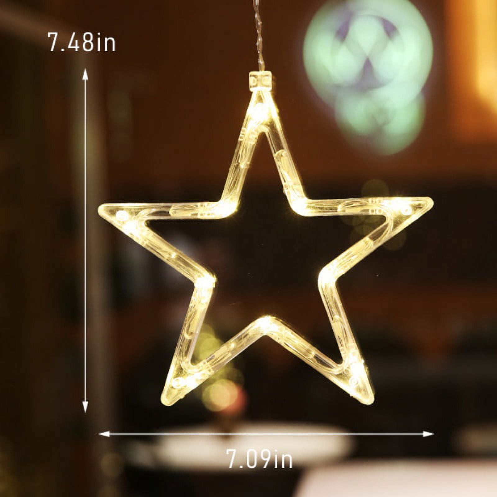 Christmas Indoor Window Light Decoration, Backdrop String Lights for