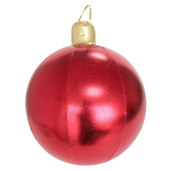 Christmas Inflatable Ball Giant Holiday Balloon Festive Decoration Durable PVC for Outdoor Patio Lawn and Yard