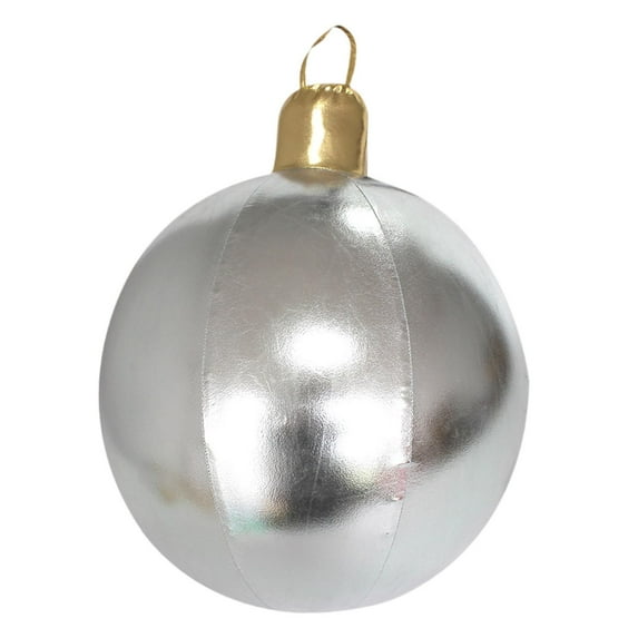 Christmas Inflatable Ball Xmas Decoration Festive Balloon Durable PVC for Outdoor Yard and Patio Parties