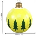 Christmas Inflatable Balls 24 Inch Outdoor Decorations Blow Up Yard Ornaments for Garden