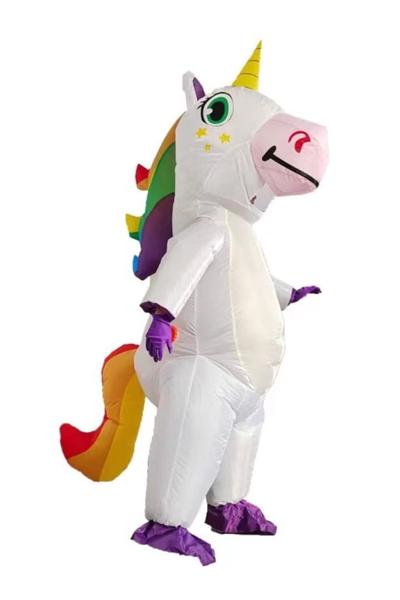 Christmas Inflatable Costume Standing Unicorn Inflatable Suit Suitable For Role-playing Theme Party Inflatable Dress Up,Adults 4'11"-6'3",Unicorn