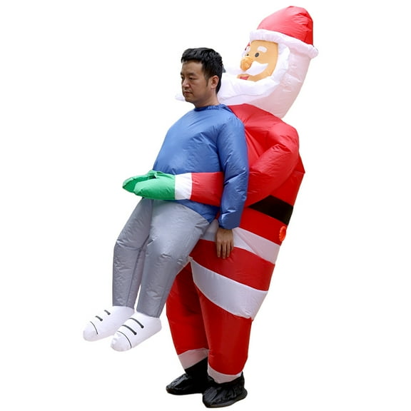Christmas Inflatable Costumes Set Fun Inflatable Costume for Christmas Day Parties and Role Playing, Suitable for Adult (4.9-6.2 Feet) Inflatable Party Cosplay Costumes