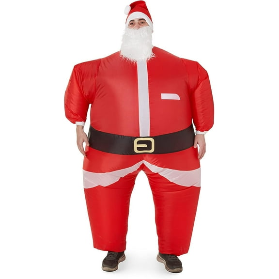 Christmas Inflatable Costumes Set Fun Inflatable Costume for Christmas Day Parties and Role Playing, Suitable for Adult (4.9-6.2 Feet) Inflatable Party Cosplay Costumes