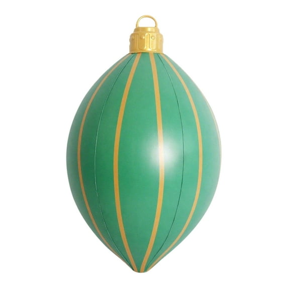 Christmas Inflatable Decorated Ball 17x28 in Yard Inflatable Christmas Balls Giant Xmas Tree Ornaments PVC Blow up Yard Decorations for Outside Holiday Yard Lawn Porch Decor