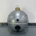 thumbnail image 1 of Christmas Inflatables Christmas Inflatable Balls Without Bow Bells Ornaments Christmas Tree Hanging Balls Decor Yard Decoration for Holiday Garden,Indoor,Patio,and Lawn - Silver, 1 of 7