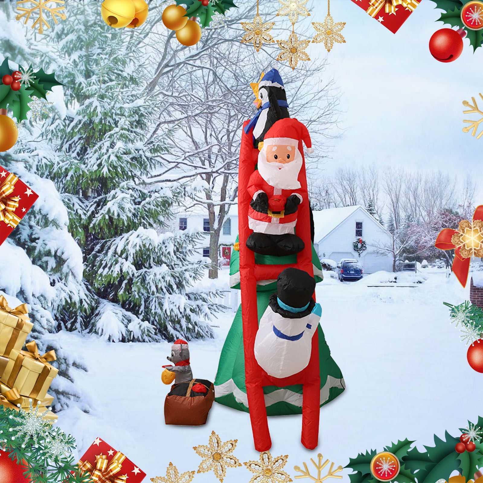 Christmas Inflatables Model Outdoor,5.9 Ft Yard Christmas Decorations