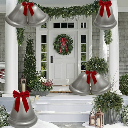 Christmas Inflatables PVC Inflatable Bells Outdoor Decor Christmas Decorations Holiday Yard Decor