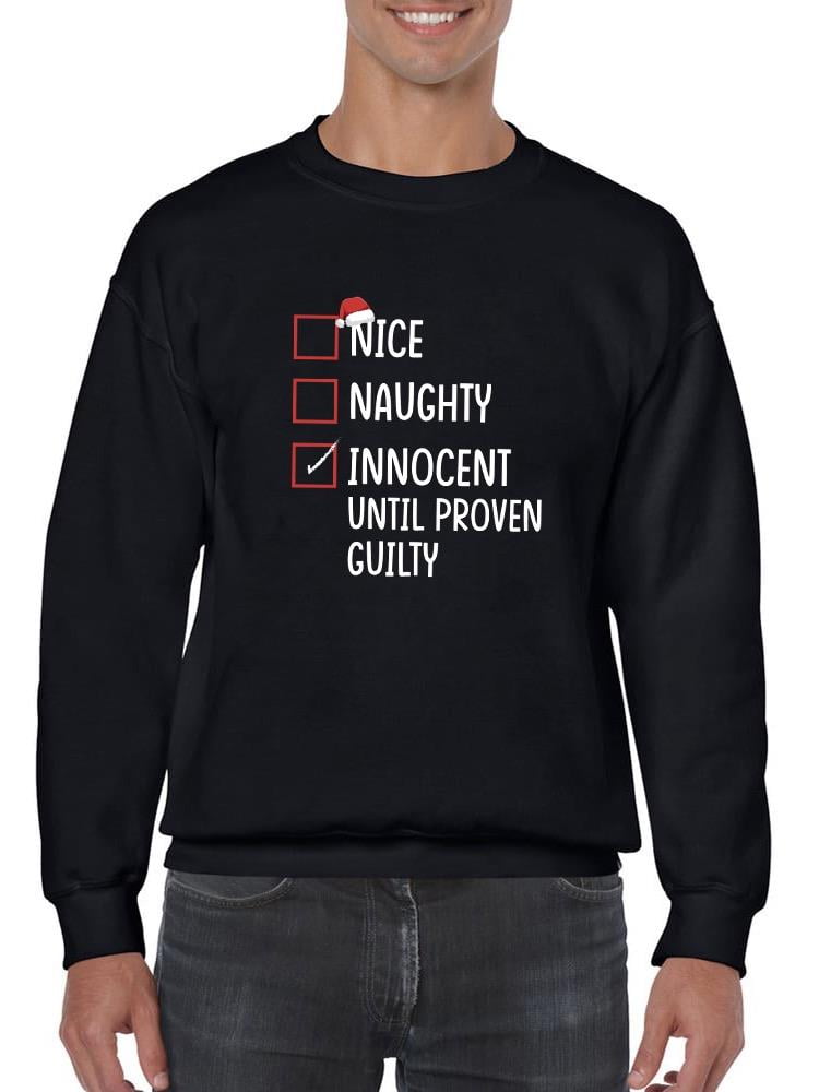 Christmas Innocent Sweatshirt Men -Smartprints Designs, Male Large ...