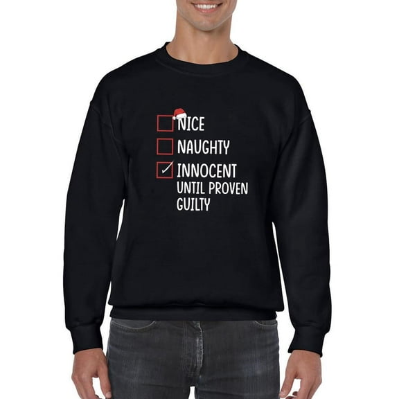 Christmas Innocent Sweatshirt Men -Smartprints Designs, Male Large