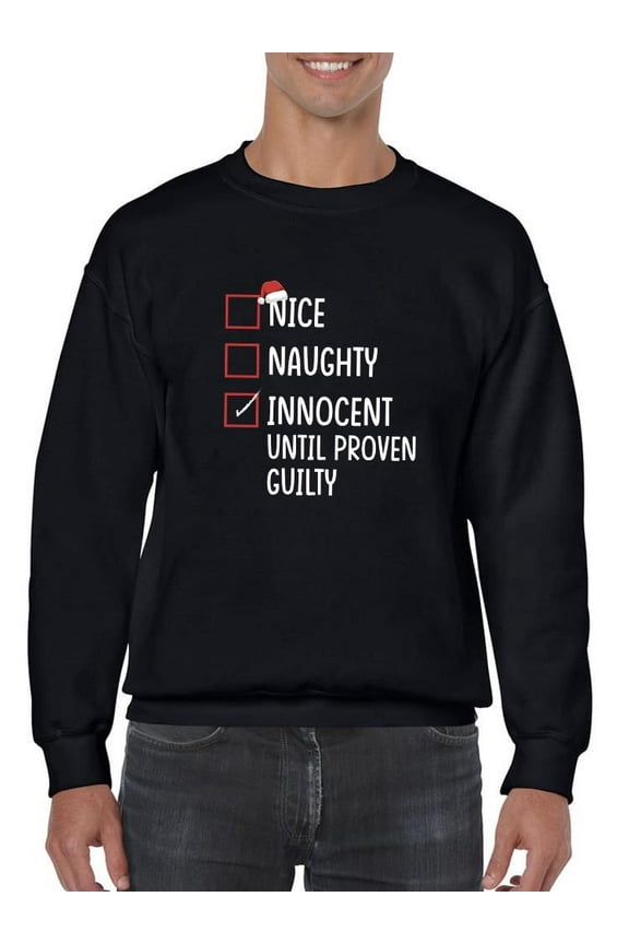 Christmas Innocent Sweatshirt Men -Smartprints Designs, Male x-Large