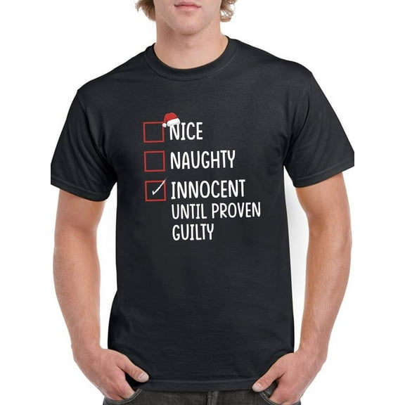 Christmas Innocent T-Shirt Men -Smartprints Designs, Male 3X-Large