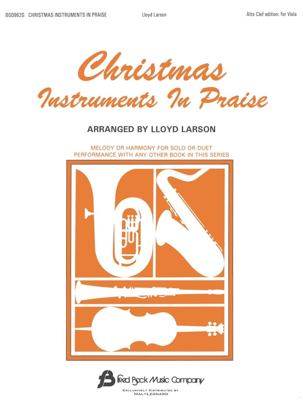 Christmas Instruments in Praise: Alto Clef Edition