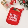 thumbnail image 1 of Christmas Insulated Baking Mitt with Front Pocket, Heat-Resistant Kitchen Glove for Holiday Cooking, Baking and Gift Giving, Portable Christmas Oven Mitt for Home Use, 1 of 4