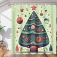 thumbnail image 1 of The Christmas Interesting Shower Curtain for Bathroom Shower Curtain Set with 12 Hooks Waterproof Fabric Bath Curtain for Bathtub Restroom Decor, 72 X 72 in, 1 of 6