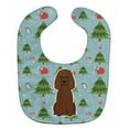 thumbnail image 1 of Christmas Irish Water Spaniel Baby Bib, 1 of 3