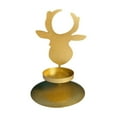 thumbnail image 1 of Christmas Iron Candle Holder – Gold Deer, Tree, Star, and Snowflake Design for Holiday Table Centerpiece, Fireplace, or Gift Decor, 1 of 5