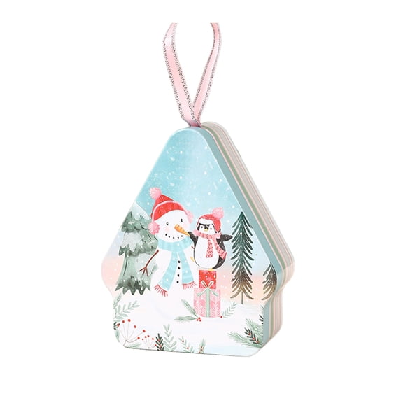 Christmas Iron Gift Box – Santa Claus Candy Storage Tin, Reusable Small Metal Container for Cookies, Treats, or Jewelry