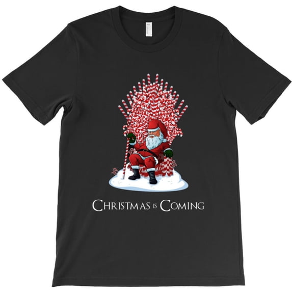 Christmas Is Coming St. Nick Claus Funny Holiday Quote Graphic T-Shirt G2831, Up to 5XL