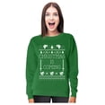 thumbnail image 1 of Christmas Is Coming Ugly Christmas Sweater Women Sweatshirt Small Green, 1 of 5