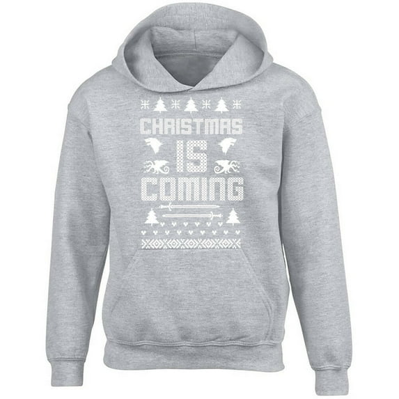 Christmas Is Coming Unisex Hoodie Game Of Thrones Sweatshirt Color Sport Gray Large