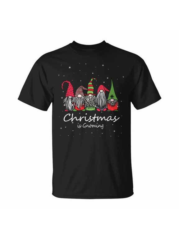 Christmas Is Gnoming God Jul Gnome Tomte Xmas Santa Idea Tshirt