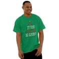 thumbnail image 1 of Christmas Is It Too Late To Be Good Plus Size Crewneck Graphic Tee Shirt Brisco Brands 2X, 1 of 3