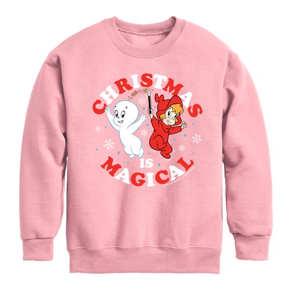 Christmas Is Magical - Toddler And Youth Crewneck Fleece Sweatshirt