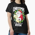 thumbnail image 1 of Christmas Is The Season To RTFM Funny St. Nick Quote G1300 Unisex T-Shirt, Up to Size 5XL, 1 of 2
