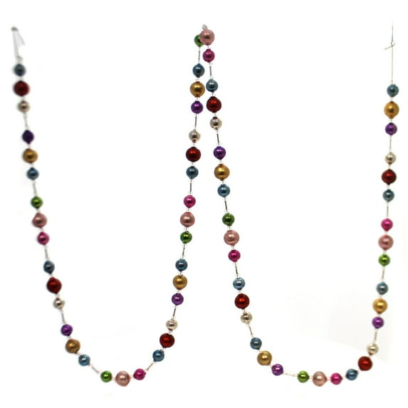 Christmas Jewel Toned Garland Glass Glass Bead Lg0736