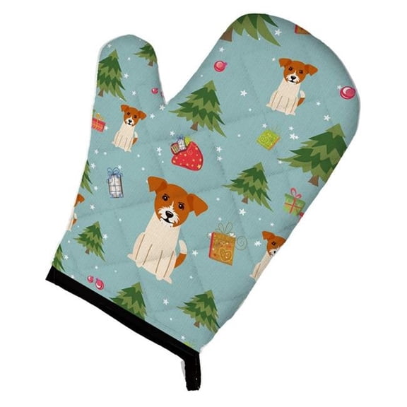 Christmas Jack Russell Terrier Oven Mitt