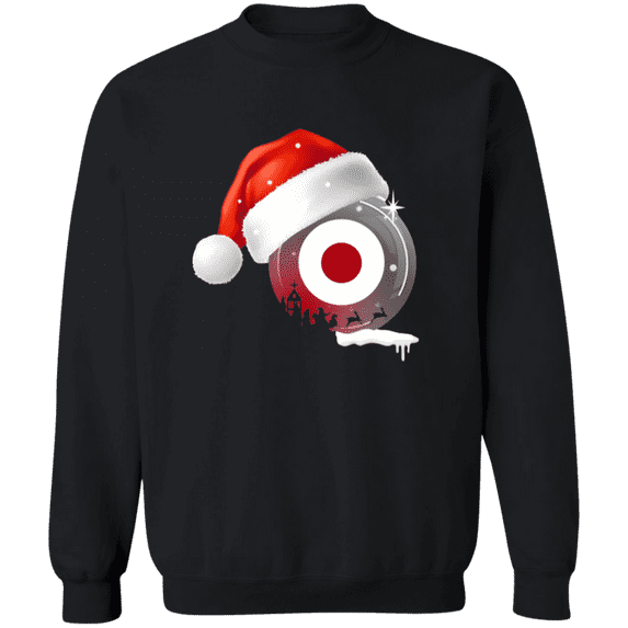 Christmas Japan Flag With Santa Hat Japanese Root Proud Souvenir Crewneck Pullover Sweatshirt