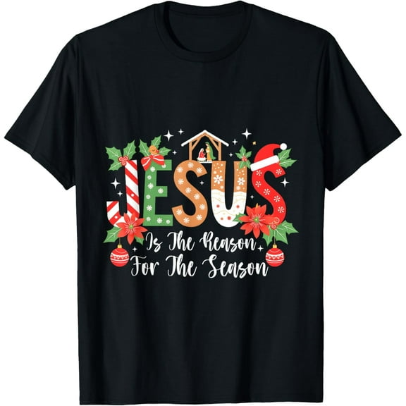 Christmas Jesus Is The Reason For The Season Nativity T-Shirt