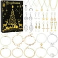 thumbnail image 1 of Christmas Jewelry Advent Calendar Set for Women Girls 24Pcs Fashion Necklaces Bracelets Earrings Rings Gift Box Holiday Accessories Surprise Countdown Gifts, 1 of 3