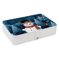 thumbnail image 1 of Christmas Jewelry Organizer Box: PU Leather, with Removable Compartment, Portable - Jewelry Box and Organizer Box, 1 of 6