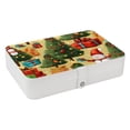 thumbnail image 1 of Christmas Jewelry Organizer Travel Case PU Leather with Removable Compartment, Portable Necklace Bracelet Holder Jewelry Display, 1 of 6