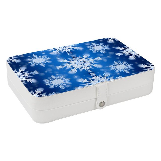 Christmas Jewelry Organizer Travel Organizer Display Case PU Leather