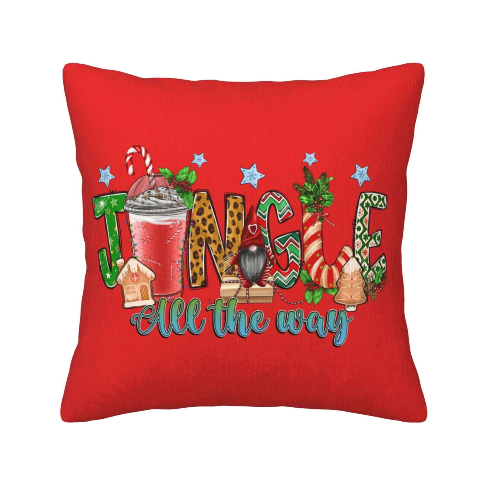 Christmas Jingle All The Way Christmas Pillows Cozy Throw Pillows