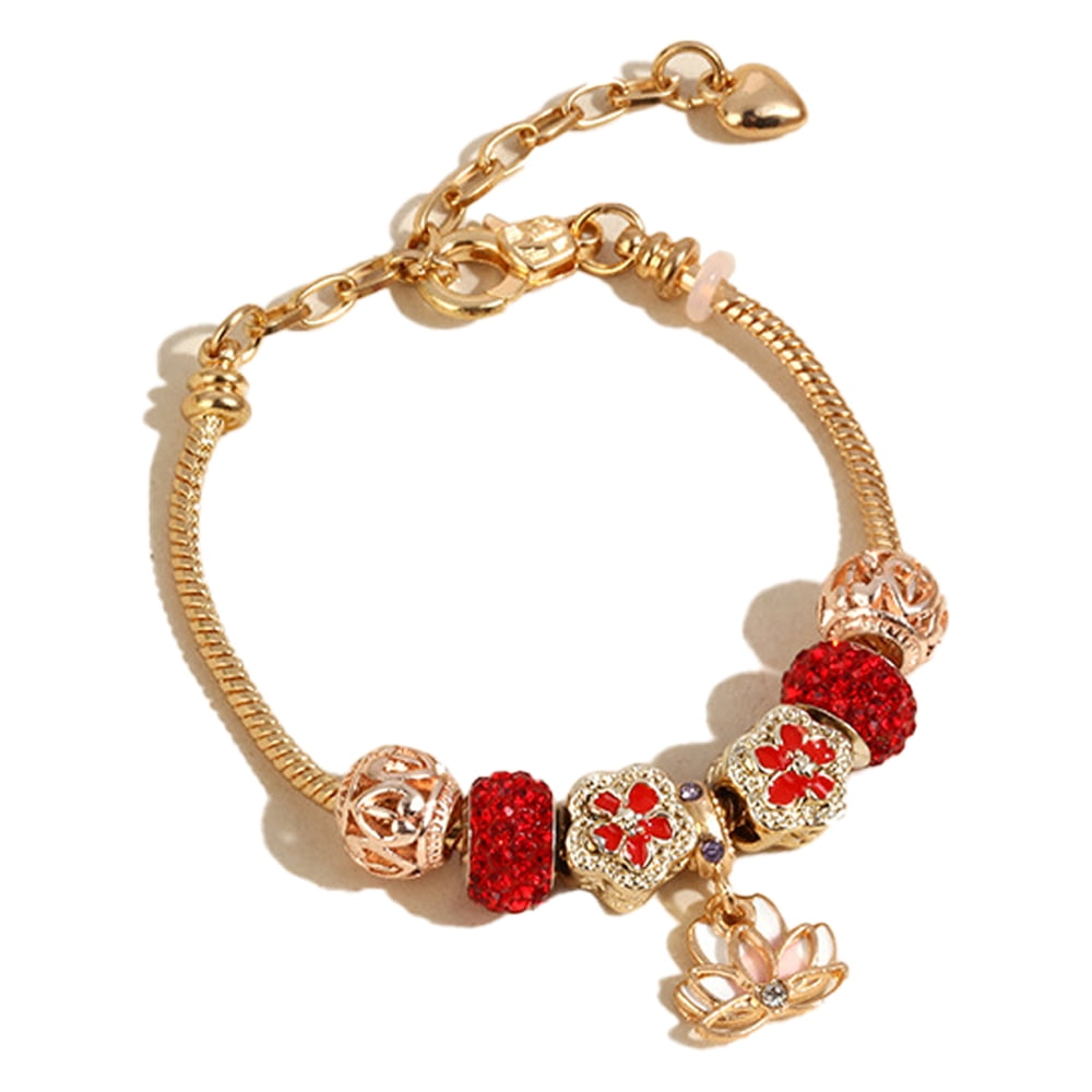 Christmas Jingle Bell Bracelet Multi-color Hanged Bead Adjustable Charm  Bangle Holiday Jewelry Gift for Women Girls Kids - AliExpress