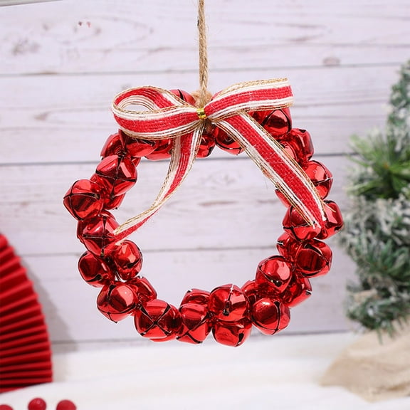 Christmas Jingle Bell Door Hanger Front Door Wreath Christmas Tree Hanging Decorations Ornaments