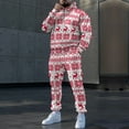 thumbnail image 1 of Christmas Jogging Suits For Men 2 Piece Set Casual Funny Xmas Graphic Hoodie Sweatshirt And Joggers Sweatpants Sets Fall Fashion Pullover Suit Sets Winter Clothes Outfits, 1 of 9
