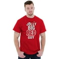 thumbnail image 1 of Christmas Jolly Big Red Guy Santa Men's Graphic T Shirt Tees Brisco Brands S, 1 of 6