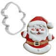 thumbnail image 1 of Christmas Jolly Santa Cookie Cutter 4 Inch Made in USA by WONDERTORY, 1 of 8