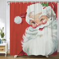 thumbnail image 1 of Christmas Jolly Santa Shower Curtain 72X72 Inch with Hooks, 1 of 6