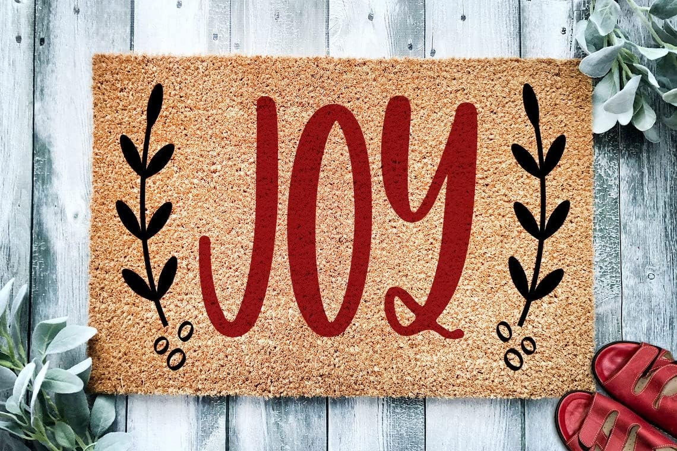 Christmas Joy Door Mat Christmas Doormat Winter Decoration Mat