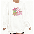 thumbnail image 1 of Christmas Joy Inspired Print Sweatshirt White S-3XL Graphic Sweatshirt Party Tops, 1 of 4