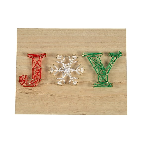 Christmas Joy String Art Craft, Craft Kits, Christmas, 1 Pieces