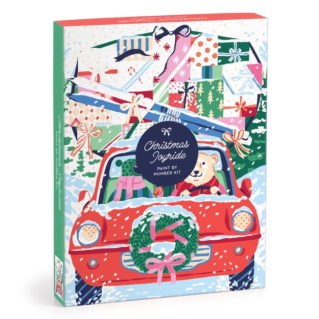 Christmas Joyride 9 X 12 Paint by Number Kit, (Hardcover)