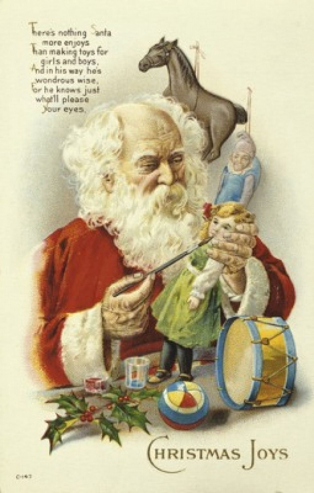Christmas Joys Nostalgia Cards Canvas Art - (24 x 36)