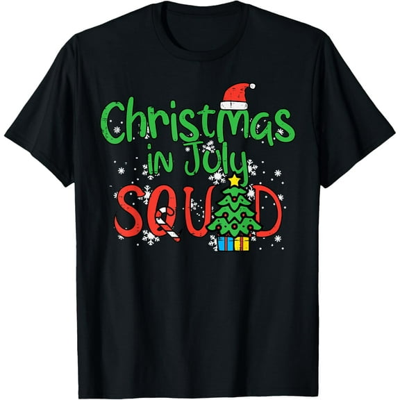 Christmas July Squad Summer Xmas Family Match Women Men Kids T-Shirt TShirt
